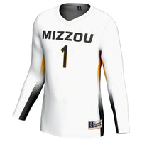 Missouri Tigers Volleyball Jersey, White Sportswear Jersey Shirt, Lightweight Breathable Athletic Jersey, Casual Gift for Men, Style 200672581