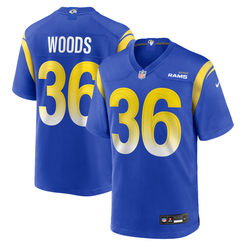 Charles Woods Los Angeles Rams Football Jersey, Royal Game Sportswear Jersey Shirt, Lightweight Breathable Athletic Jersey, Casual Gift for Men