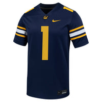 Cal Bears Football Jersey, Navy Sportswear Jersey Shirt, Lightweight Breathable Athletic Jersey, Casual Gift for Men, Style 201905494