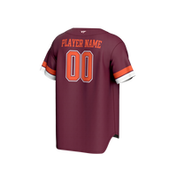 Virginia Tech Hokies Baseball Jersey, Sportswear Jersey Shirt, Lightweight Breathable Athletic Jersey, Casual Gift for Men, Style 202415168
