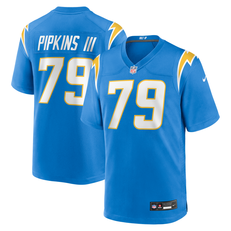 Trey Pipkins III Los Angeles Chargers Football Jersey, Sportswear Jersey Shirt, Lightweight Breathable Athletic Jersey, Casual Gift for Men