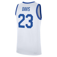 Kentucky Wildcats Basketball Jersey, White Replica Sportswear Jersey Shirt, Sleeveless Athletic Tank Jersey, Casual Gift for Men