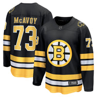 Charlie McAvoy Boston Bruins Hockey Jersey, Black Breakaway Home Sportswear Jersey Shirt, Long Sleeve Hockey Sweater Jersey, Casual Gift for Men