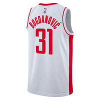 Bogdan Bogdanović Houston Rockets Basketball Jersey, White Sportswear Jersey Shirt, Sleeveless Athletic Tank Jersey, Casual Gift for Men