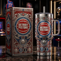 DET Ornate - Basketball Crest Filigree Tumbler
