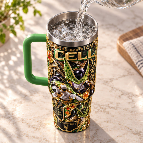 CL - Perfection in Gold and Green, Ornate Tumbler Composition - main