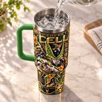 CL - Perfection in Gold and Green, Ornate Tumbler Composition