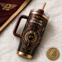 Crown and Laurel - Heritage Crest Tumbler in Oxblood and Gold