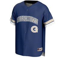 Georgetown Hoyas Baseball Jersey, Navy Sportswear Jersey Shirt, Lightweight Breathable Athletic Jersey, Casual Gift for Men