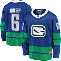 Brock Boeser Vancouver Canucks Hockey Jersey, Blue Breakaway Sportswear Jersey Shirt, Long Sleeve Hockey Sweater Jersey, Casual Gift for Men
