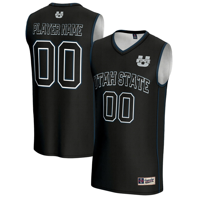 Utah State Aggies Basketball Jersey, Black Sportswear Jersey Shirt, Sleeveless Athletic Tank Jersey, Casual Gift for Men, Style 202981041