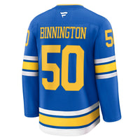 Jordan Binnington St. Louis Blues Hockey Jersey, Blue Premium Sportswear Jersey Shirt, Long Sleeve Hockey Sweater Jersey, Casual Gift for Men