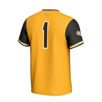 VCU Rams Softball Jersey, Gold Fashion Lightweight Sportswear Jersey Shirt, Lightweight Breathable Athletic Jersey, Casual Gift for Men