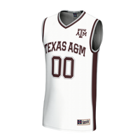 Texas A&M Aggies Basketball Jersey, White Fashion Sportswear Jersey Shirt, Sleeveless Athletic Tank Jersey, Casual Gift for Men, Style 203645440