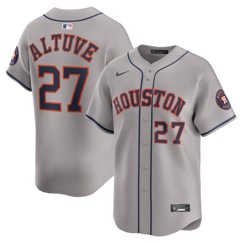 Jose Altuve Houston Astros Baseball Jersey, Gray Limited Sportswear Jersey Shirt, Lightweight Breathable Athletic Jersey, Casual Gift for Men