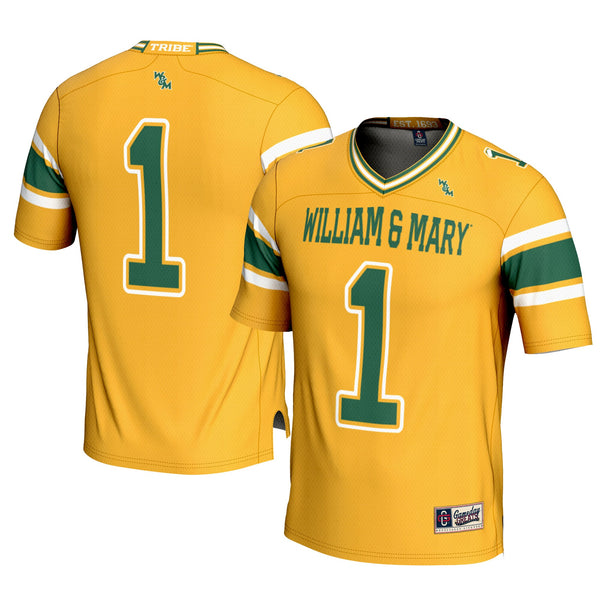 #1 William & Mary Tribe Football Jersey - Gold