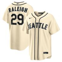 Cal Raleigh Seattle Mariners Baseball Jersey, Cream Replica Sportswear Jersey Shirt, Lightweight Breathable Athletic Jersey, Casual Gift for Men