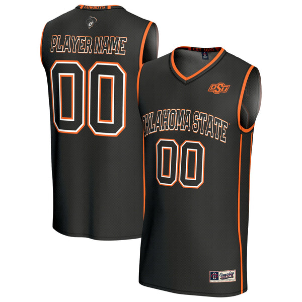 Oklahoma State Cowboys Lightweight Collegiate Basketball NIL Pick-A-Player Fashion Jersey - Black