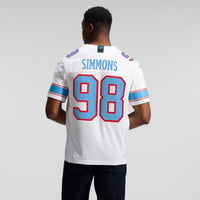 Jeffery Simmons Tennessee Titans Football Jersey, Sportswear Jersey Shirt, Lightweight Athletic Jersey, Casual Gift for Men, Style 2001702849