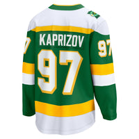 Kirill Kaprizov Minnesota Wild Hockey Jersey, Green Breakaway Sportswear Jersey Shirt, Long Sleeve Hockey Sweater Jersey, Casual Gift for Men