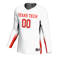 Texas Tech Red Raiders Volleyball Jersey, White Lightweight Sportswear Jersey Shirt, Lightweight Breathable Athletic Jersey, Casual Gift for Men