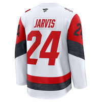 Seth Jarvis Carolina Hurricanes Hockey Jersey, White Premium Sportswear Jersey Shirt, Long Sleeve Hockey Sweater Jersey, Casual Gift for Men
