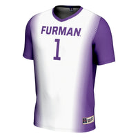Furman Paladins Soccer Jersey, White Lightweight Sportswear Jersey Shirt, Lightweight Breathable Athletic Jersey, Casual Gift for Men