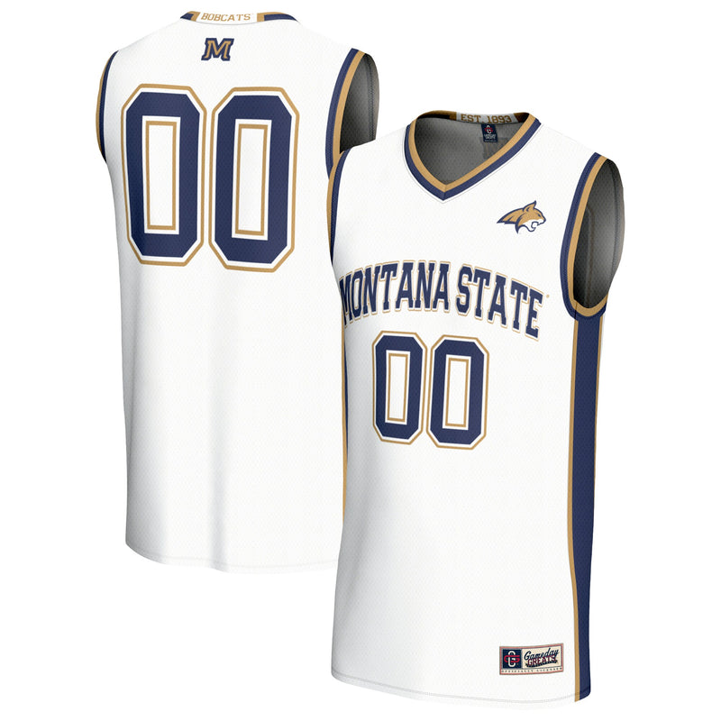 Montana State Bobcats Basketball Jersey, White Fashion Lightweight Sportswear Jersey Shirt, Sleeveless Athletic Tank Jersey, Casual Gift for Men