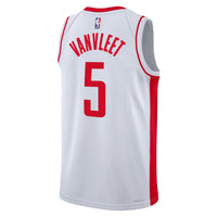 Fred VanVleet Houston Rockets Basketball Jersey, White Swingman Sportswear Jersey Shirt, Sleeveless Athletic Tank Jersey, Casual Gift for Men