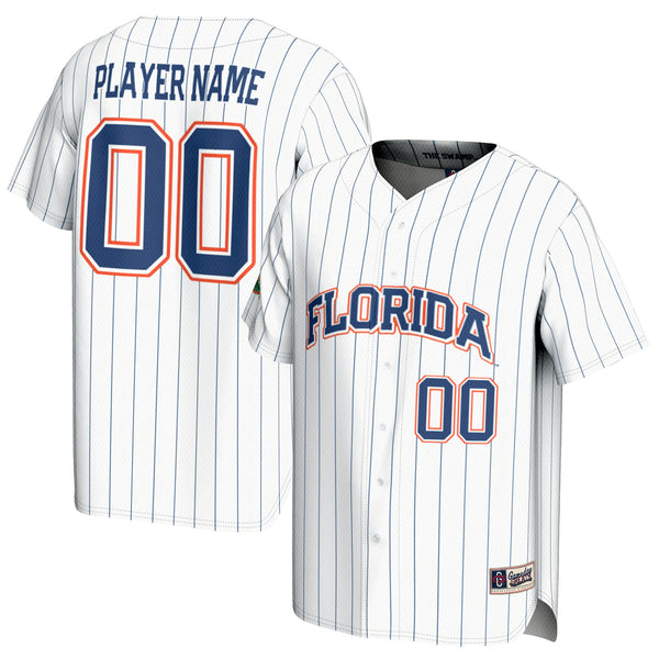 Florida Gators NIL Pick-A-Player Baseball Lightweight Jersey - White