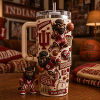 IU Crimson Court - Dynamic Mascot Wraparound Tumbler
