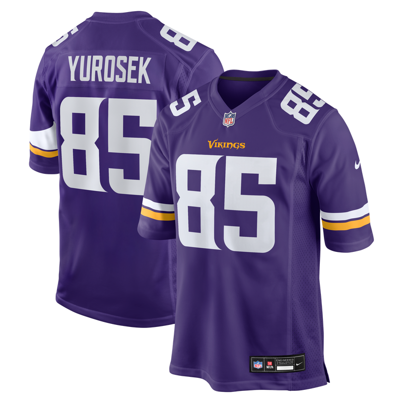 Ben Yurosek Minnesota Vikings Football Jersey, Purple Game Sportswear Jersey Shirt, Lightweight Breathable Athletic Jersey, Casual Gift for Men