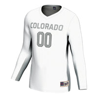 Colorado Buffaloes Volleyball Jersey, White Lightweight Sportswear Jersey Shirt, Lightweight Breathable Athletic Jersey, Casual Gift for Men