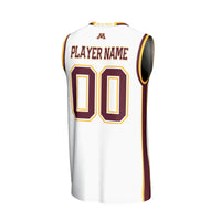 Minnesota Golden Gophers Basketball Jersey, White Sportswear Jersey Shirt, Sleeveless Athletic Tank Jersey, Casual Gift for Men, Style 202694069