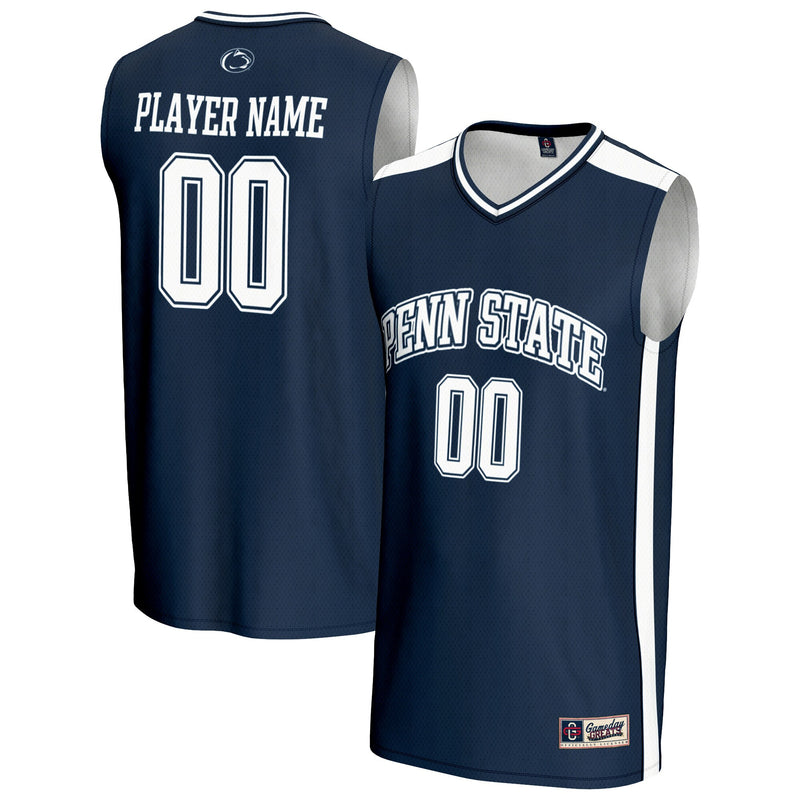 Penn State Nittany Lions Basketball Jersey, Navy Sportswear Jersey Shirt, Sleeveless Athletic Tank Jersey, Casual Gift for Men, Style 202918021