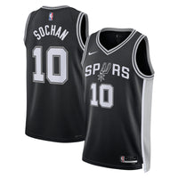 Jeremy Sochan San Antonio Spurs Basketball Jersey, Black Swingman Sportswear Jersey Shirt, Sleeveless Athletic Tank Jersey, Casual Gift for Men
