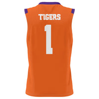 Clemson Tigers Basketball Jersey, Orange Sportswear Jersey Shirt, Sleeveless Athletic Tank Jersey, Casual Gift for Men, Style 200425588