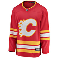 Calgary Flames Hockey Jersey, Red Breakaway Home Sportswear Jersey Shirt, Long Sleeve Hockey Sweater Jersey, Casual Gift for Men, Style 3273305