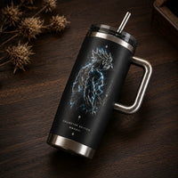 Storm Anatomy - Monochrome Lightning Warrior Tumbler
