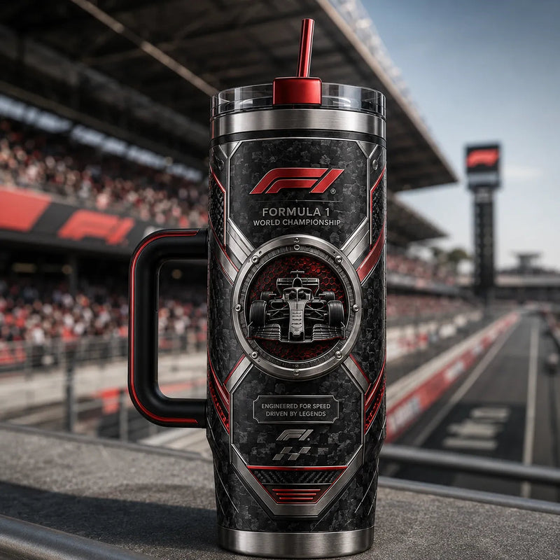 Engineered For Speed - F1 Emblem Tumbler Graphic