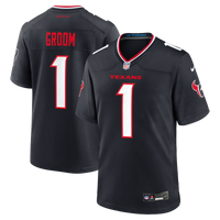 Number Groom Houston Texans Football Jersey, Navy Game Sportswear Jersey Shirt, Lightweight Breathable Athletic Jersey, Casual Gift for Men
