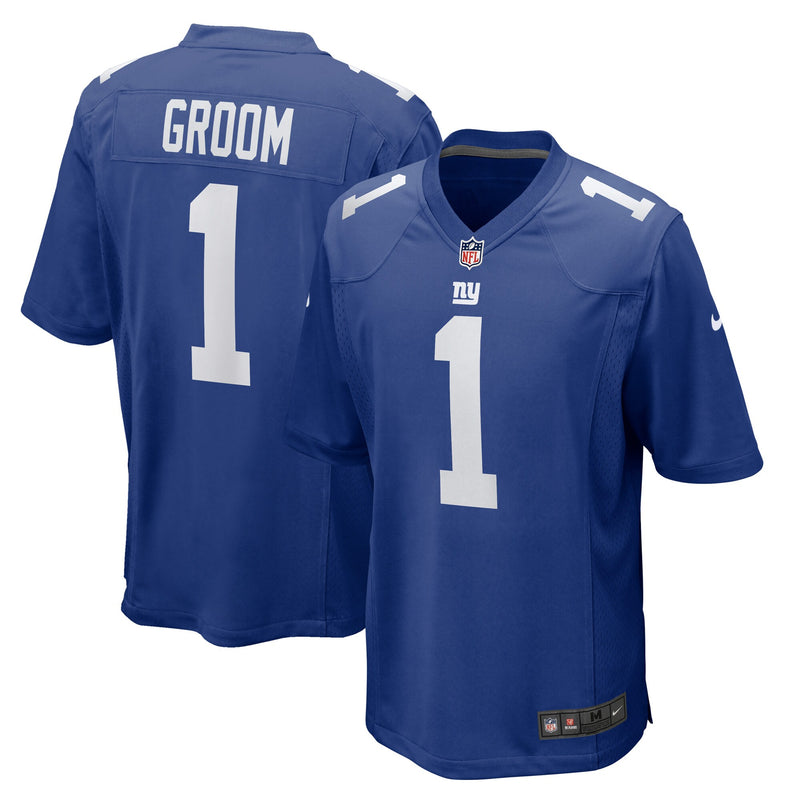 Number Groom New York Giants Football Jersey, Royal Game Sportswear Jersey Shirt, Lightweight Breathable Athletic Jersey, Casual Gift for Men
