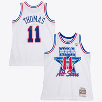 NBA Isiah Thomas 1992 All-Star East Authentic Basketball Jersey, Sportswear Jersey Shirt, Sleeveless Athletic Tank Jersey, Casual Gift for Men