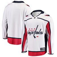Washington Capitals Hockey Jersey, White Breakaway Away Sportswear Jersey Shirt, Long Sleeve Hockey Sweater Jersey, Casual Gift for Men