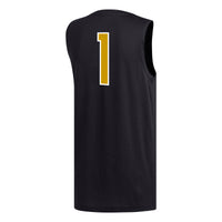 Alabama State Hornets Basketball Jersey, Black Replica Sportswear Jersey Shirt, Sleeveless Athletic Tank Jersey, Casual Gift for Men