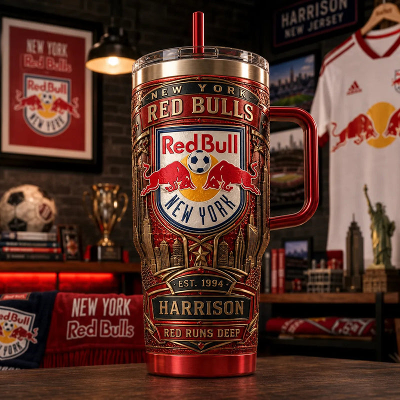 RBNY Heritage - Crest, Skyline and Gold Relief Tumbler