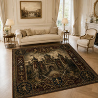 Castle and Crest - A Heraldic Statement Floor Piece