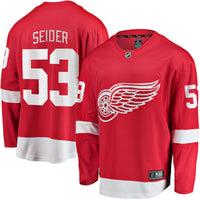 Moritz Seider Detroit Red Wings Hockey Jersey, Breakaway Home Sportswear Jersey Shirt, Long Sleeve Hockey Sweater Jersey, Casual Gift for Men