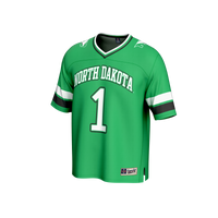 North Dakota Football Jersey, Kelly Green Fashion Sportswear Jersey Shirt, Lightweight Breathable Athletic Jersey, Casual Gift for Men