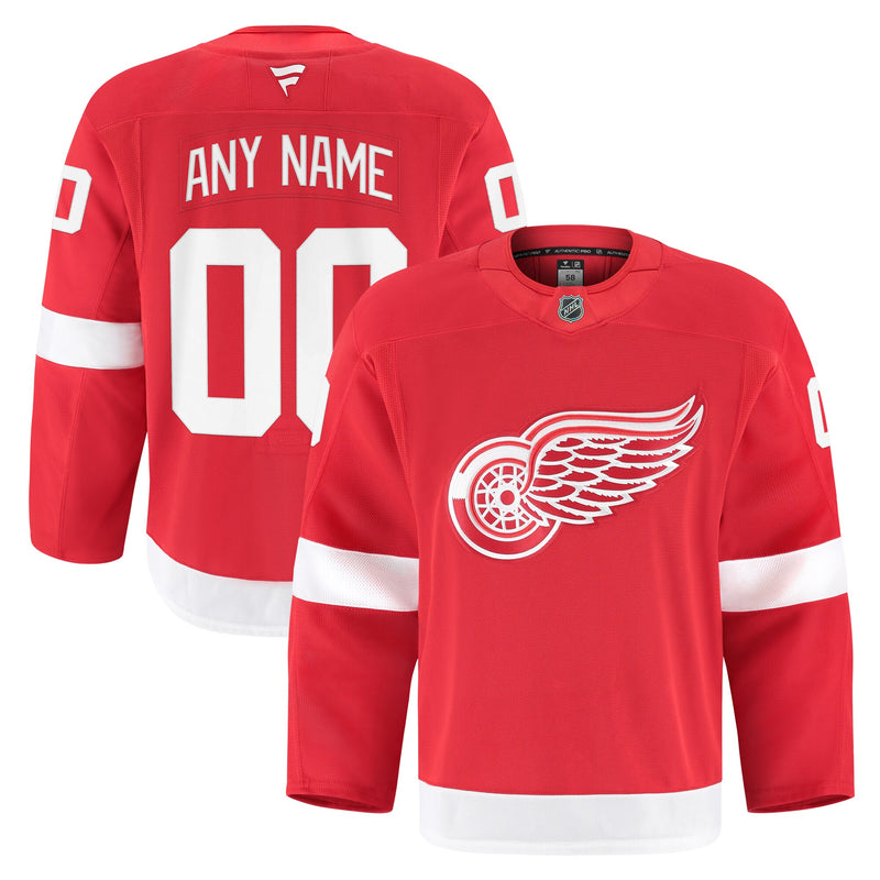 Detroit Red Wings Hockey Jersey, Authentic Home Sportswear Jersey Shirt, Long Sleeve Hockey Sweater Jersey, Casual Gift for Men, Style 202056748